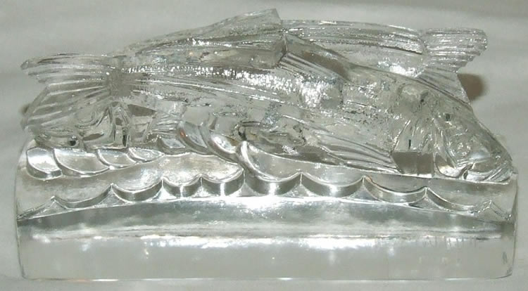 Rene Lalique Paperweight Deux Sardines