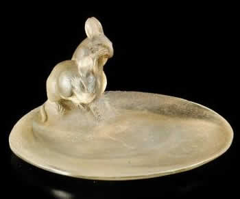 Rene Lalique Deux Souris Cire Perdue Cendrier