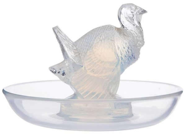 Rene Lalique Ashtray Dindon