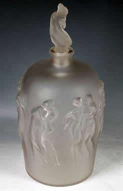 Rene Lalique Vase Douze Figurines Avec Bouchon Figurine