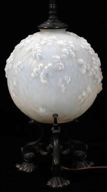 Rene Lalique Druide Vase Lamp