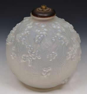 Rene Lalique Druide Vase Lamp