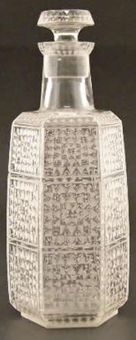 Rene Lalique Carafe Dundee Mosaique