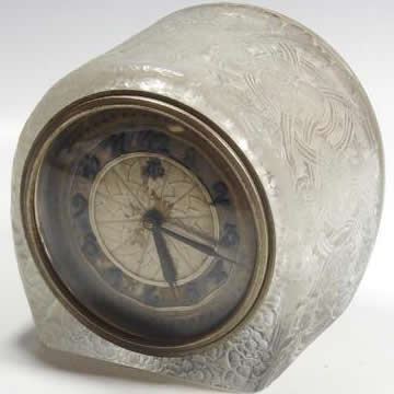 Rene Lalique Clock Eglantine