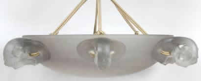 Rene Lalique Light Fixture Eglantines
