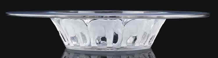 Rene Lalique Elephants Bowl
