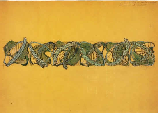 Rene Lalique Epice De Ble Drawing