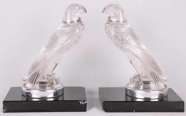 Rene Lalique Bookend Faucon