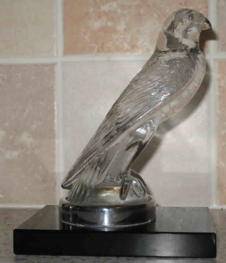 Rene Lalique Faucon Bookend
