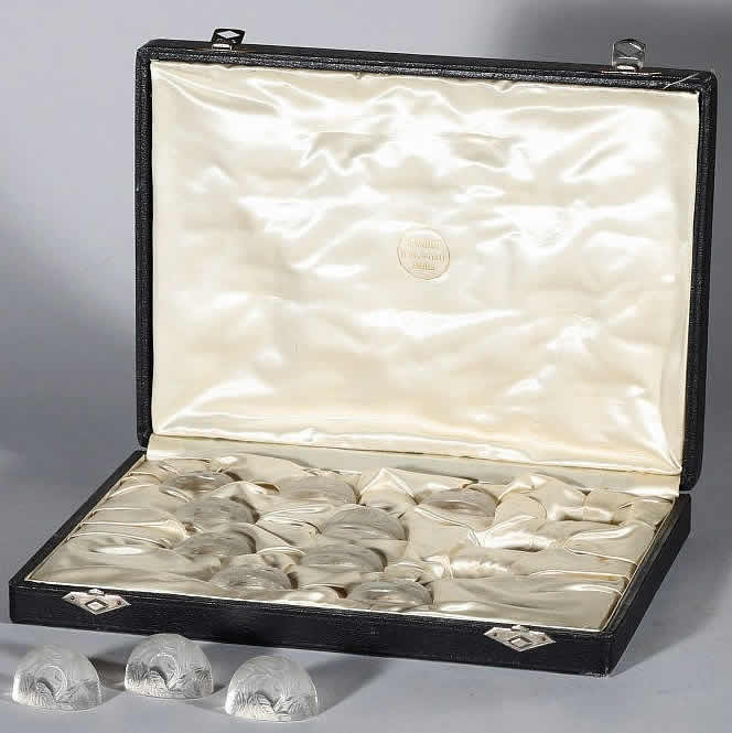 Rene Lalique Card Holder Feuilles