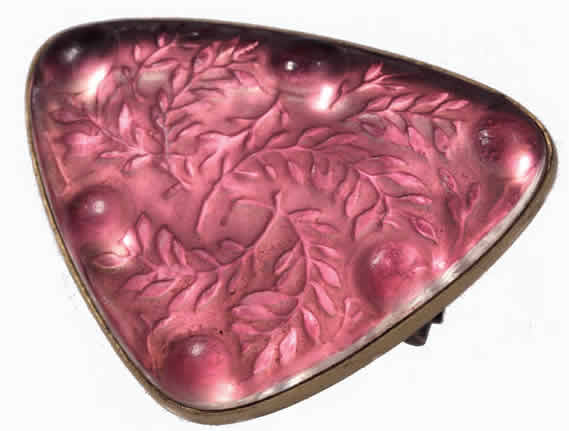 Rene Lalique Feuilles Brooch