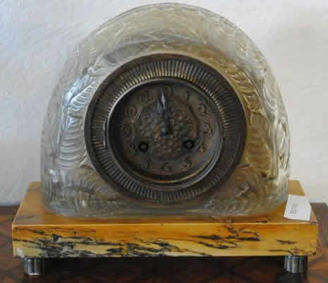 Rene Lalique Clock Feuilles