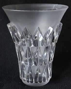 Rene Lalique Vase Feuilles