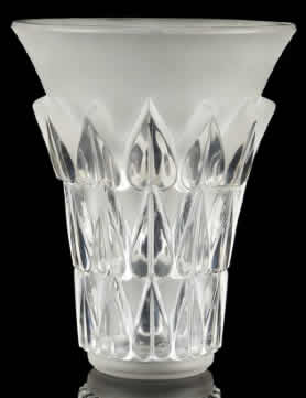 Rene Lalique Vase Feuilles
