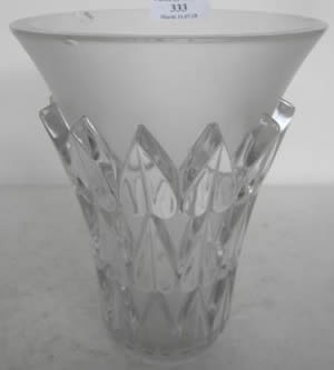 Rene Lalique Vase Feuilles