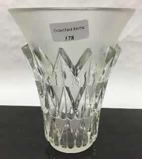 Rene Lalique Vase Feuilles