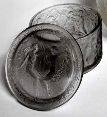 Rene Lalique Box Figurines Et Voiles