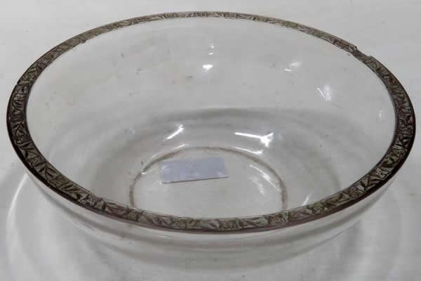 Rene Lalique Sponge Bowl Fleurettes