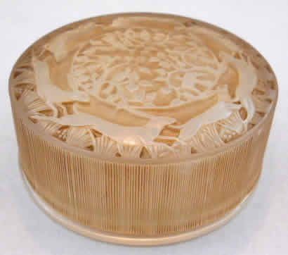 Rene Lalique Powder Box Fontainebleau