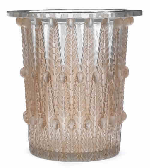 Rene Lalique Ice Bucket Fougeres