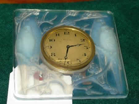 Rene Lalique Clock Four Birds
