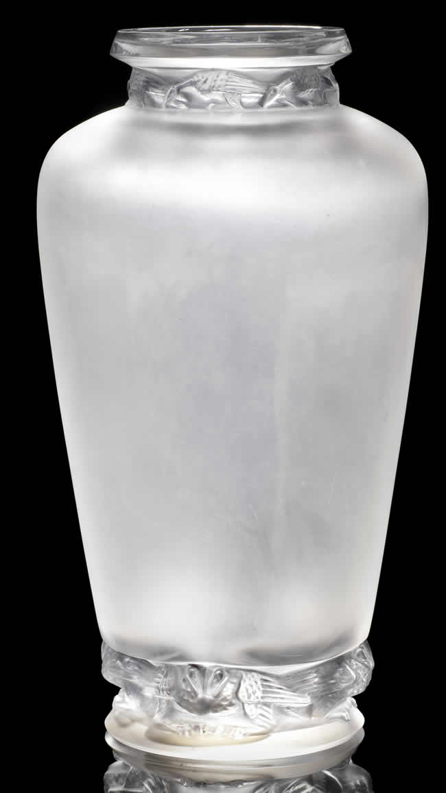 Rene Lalique Vase Frise Aigles