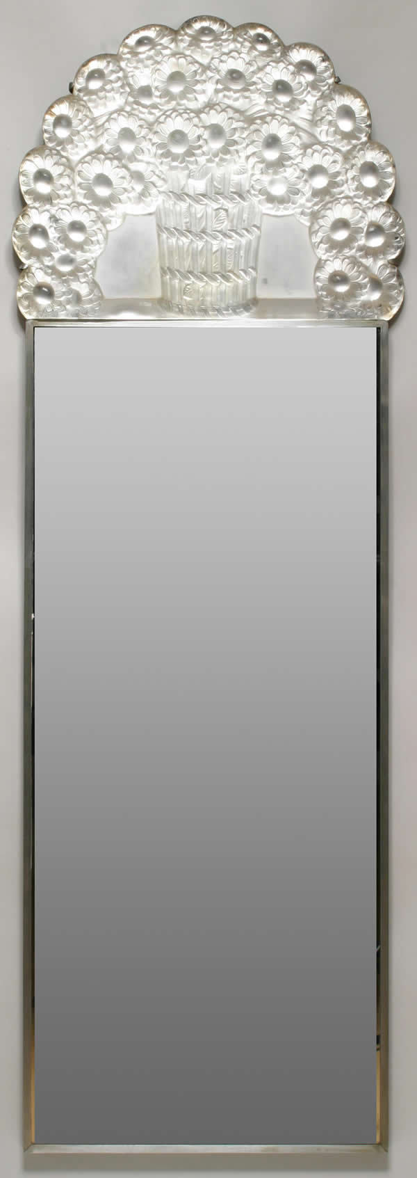 Rene Lalique Fronton Panier De Fleurs Mirror