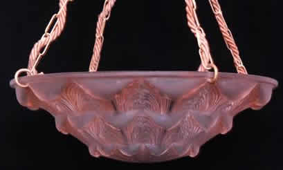Rene Lalique Plafonnier Gaillon