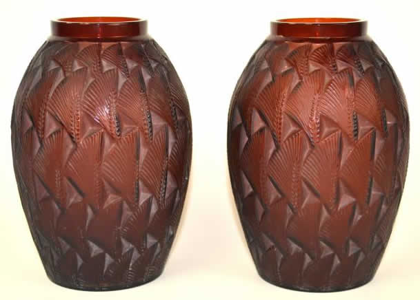 Rene Lalique Vase Grignon