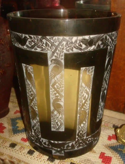 Rene Lalique Vase Grimpereaux