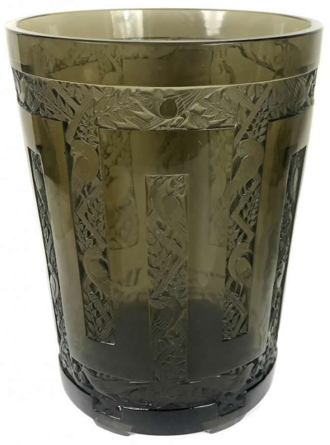 Rene Lalique Vase Grimpereaux