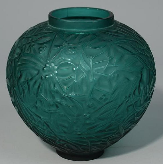 Rene Lalique Vase Gui