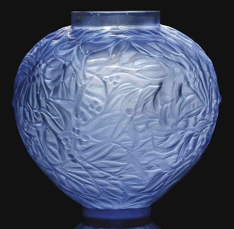 Rene Lalique Vase Gui