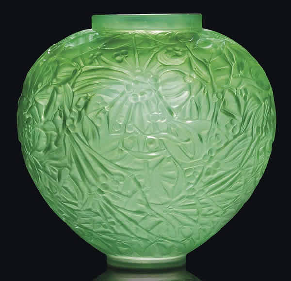 Rene Lalique Vase Gui