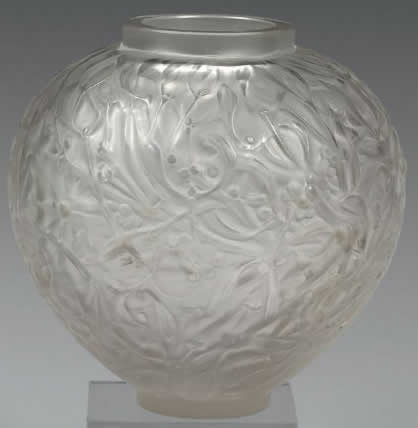 Rene Lalique Vase Gui
