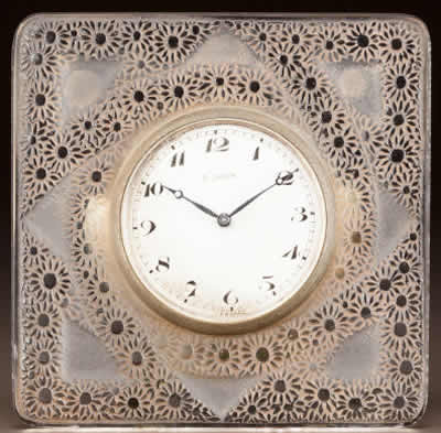 Rene Lalique Guirlandes Clock
