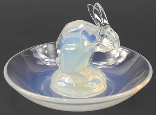 Rene Lalique Ashtray Hare