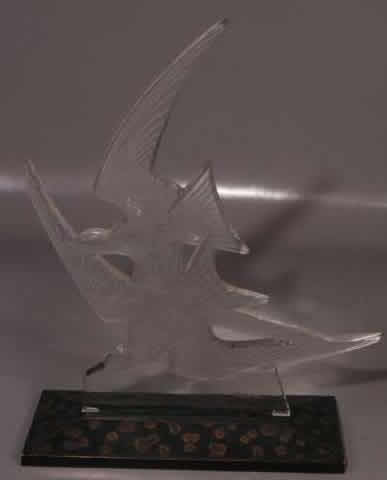 Rene Lalique Decoration Hirondelles