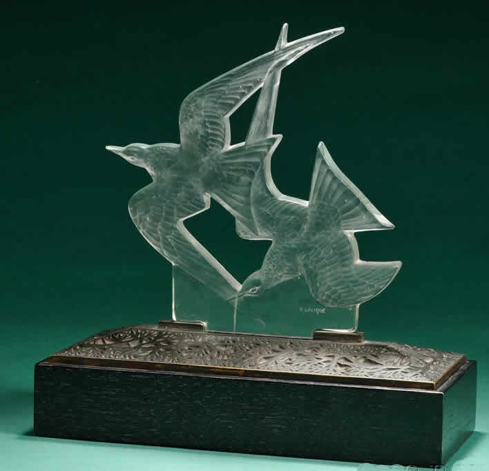 Rene Lalique Table Decoration Hirondelles