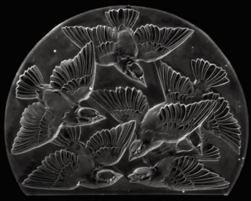 Rene Lalique Hirondelles Sconce