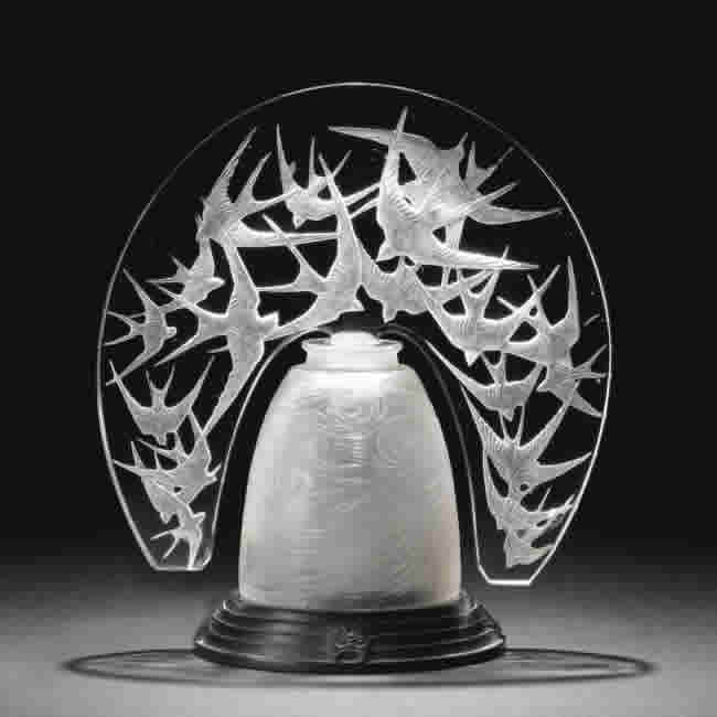 Rene Lalique Veilleuse Hirondelles