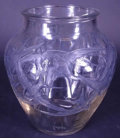 Rene Lalique Vase Hirondelles