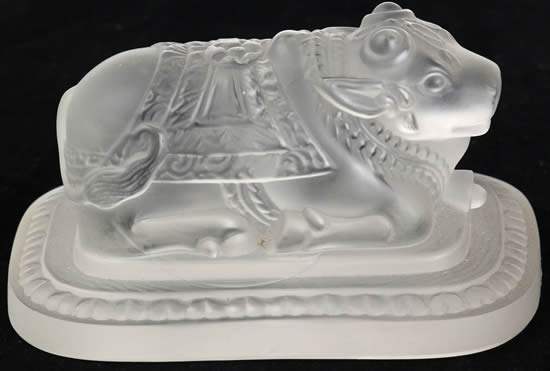 Rene Lalique Paperweight Holy Cow