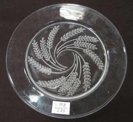 Rene Lalique Lunch Plate Hortense