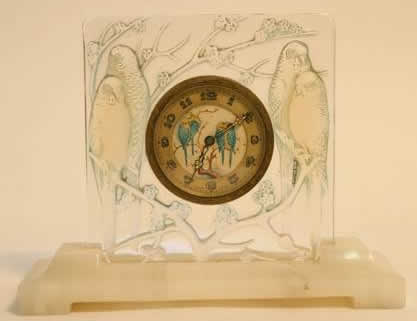 Rene Lalique Clock Inseparables