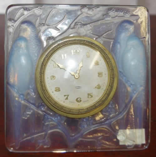 Rene Lalique Clock Inseparables
