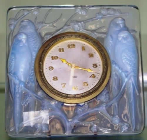 Rene Lalique Clock Inseparables