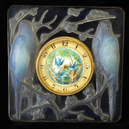 Rene Lalique Inseparables Clock