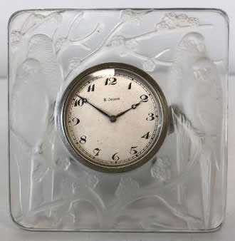 Rene Lalique Pendulette Inseparables