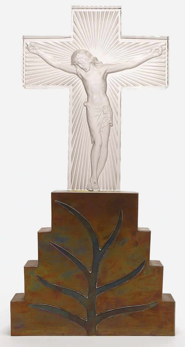 Rene Lalique Christ Statue